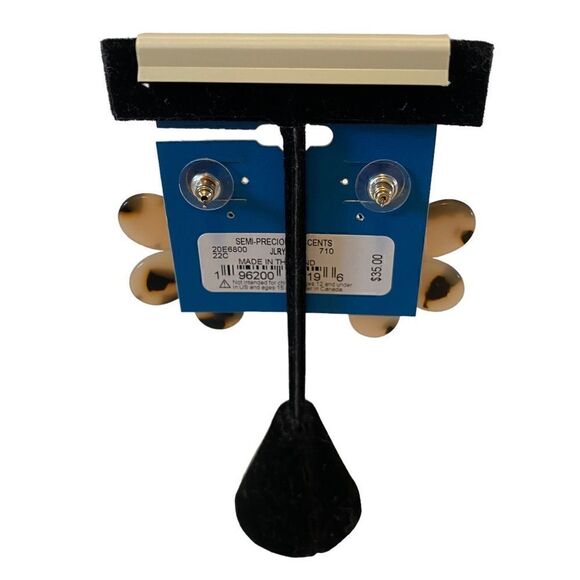 Lucky Brand Tortoise Shell Daisy Petal Posts. - Picture 4 of 6